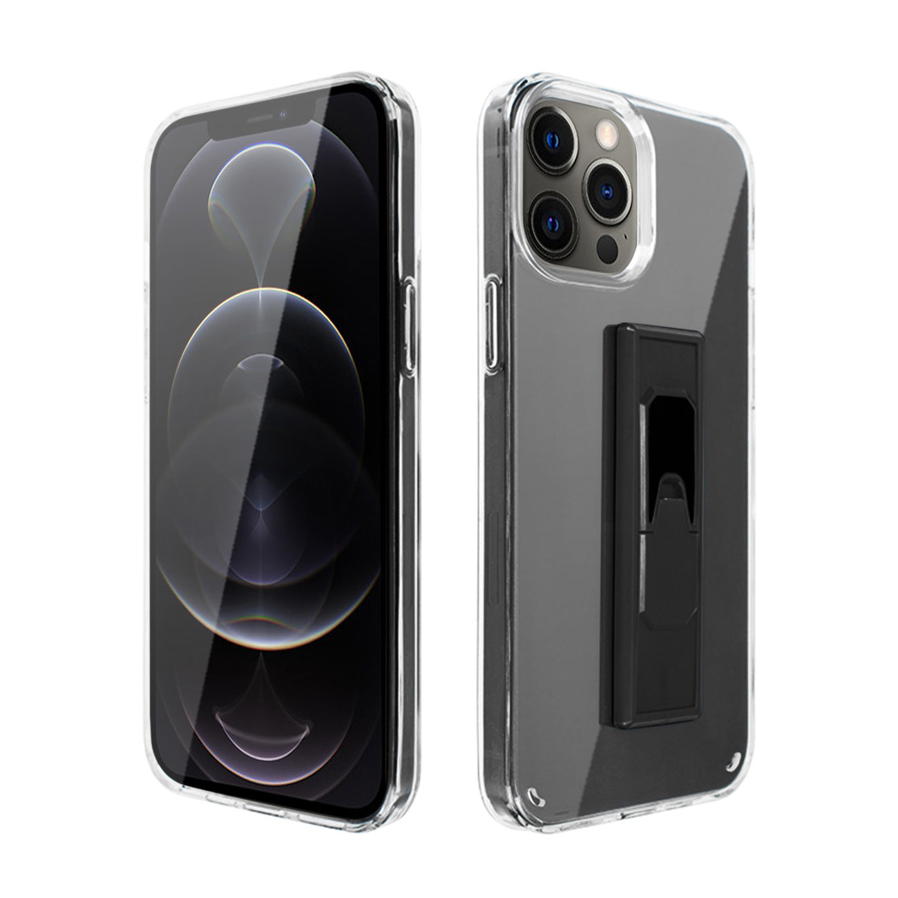 TPU Bumper Shockproof Case With Embedded Coil iPhone 12/iPhone 12 Pro in Black