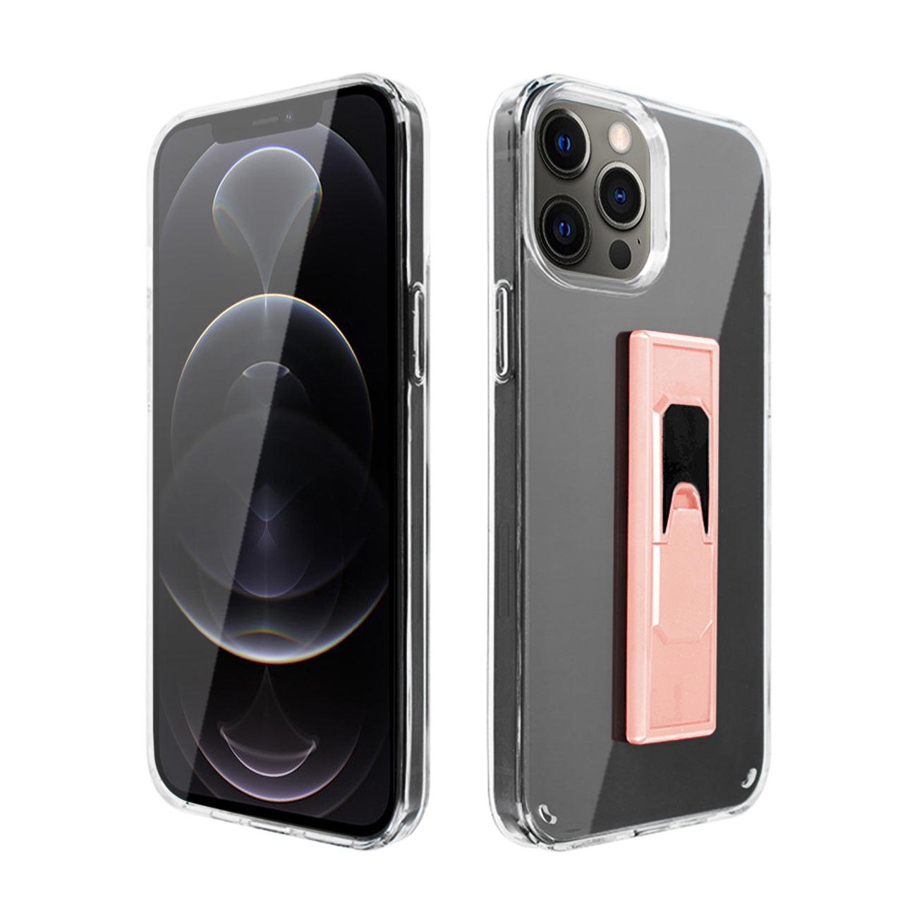 TPU Bumper Shockproof Case With Embedded Coil iPhone 12/iPhone 12 Pro in Pink