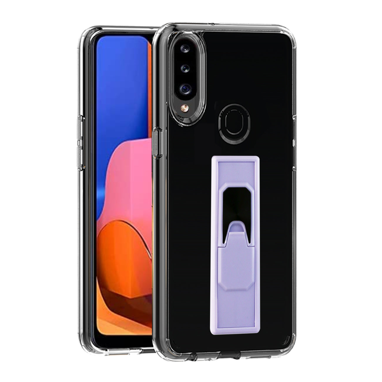 TPU Bumper Shockproof Case With Embedded Coil Samsung Galaxy A20S in Purple