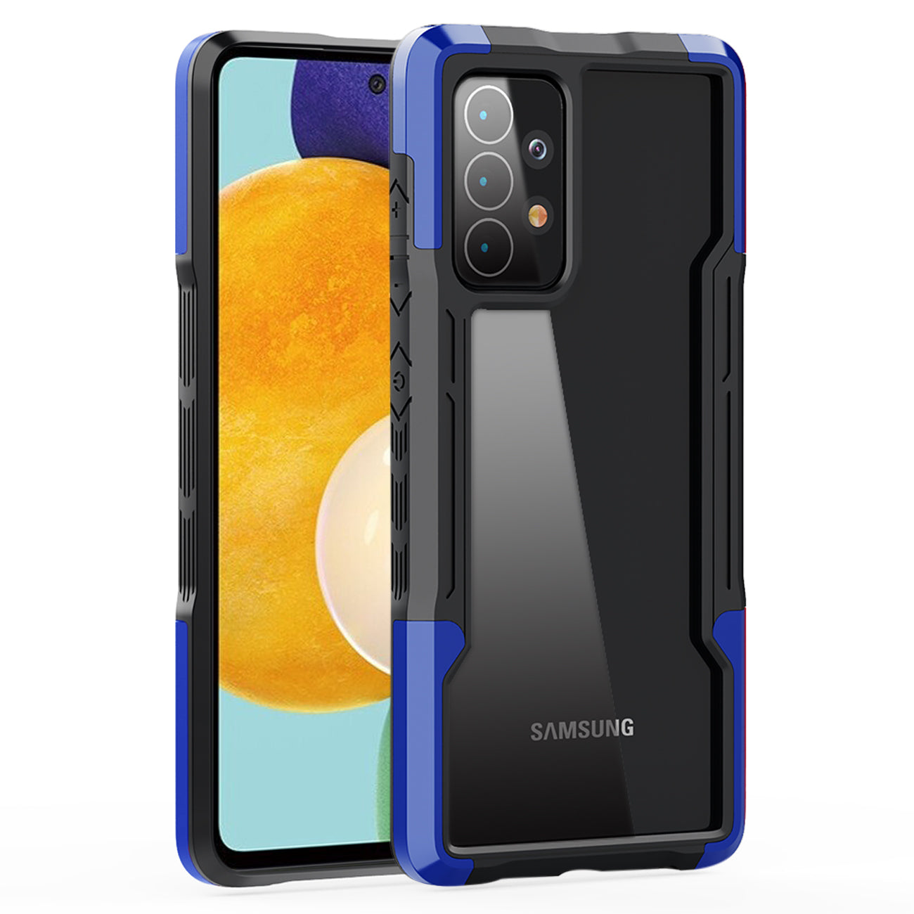 Shockproof Excellent Grip with Silky Feeling for Samsung Galaxy A52/5G in Blue