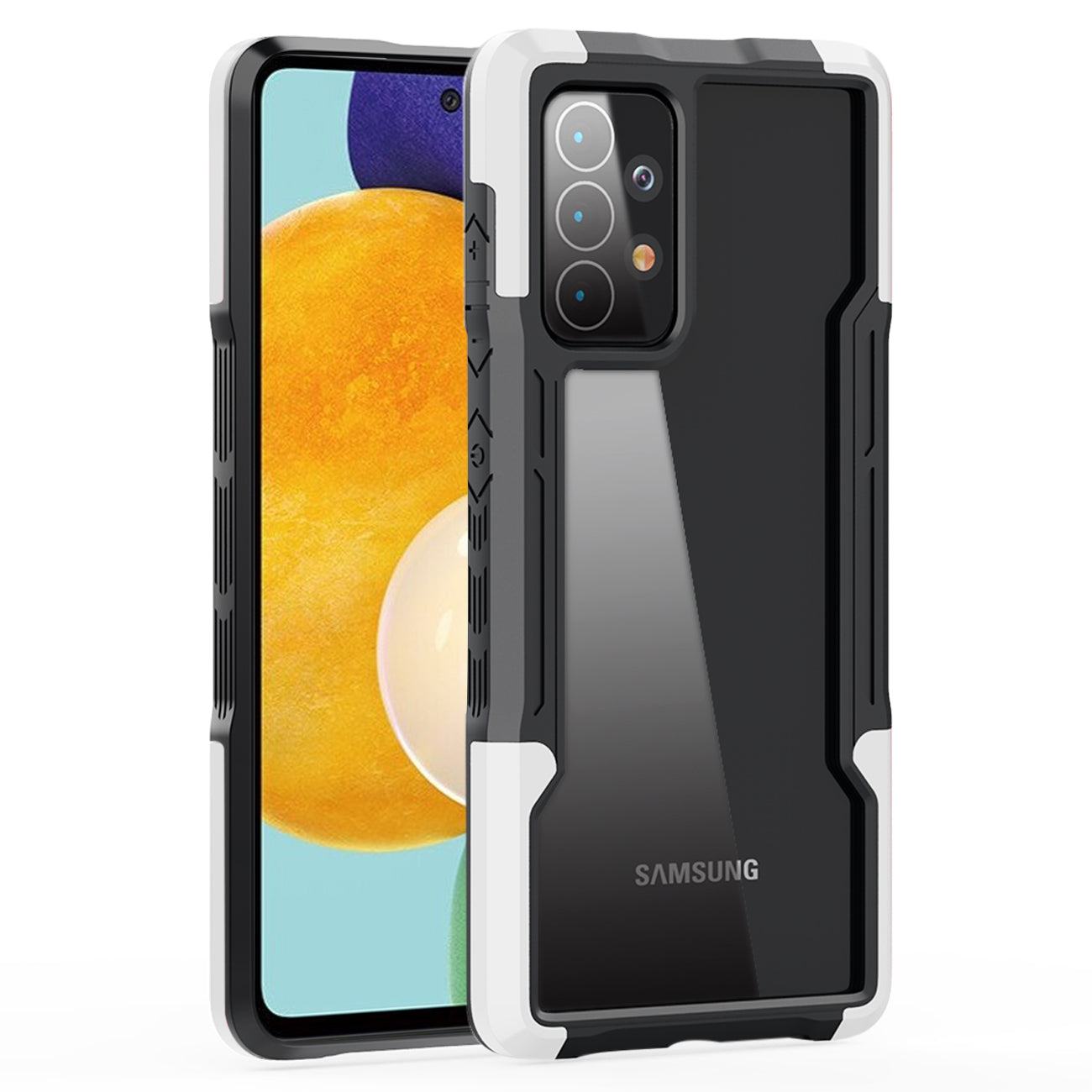 Shockproof Excellent Grip with Silky Feeling for Samsung Galaxy A52/5G in White