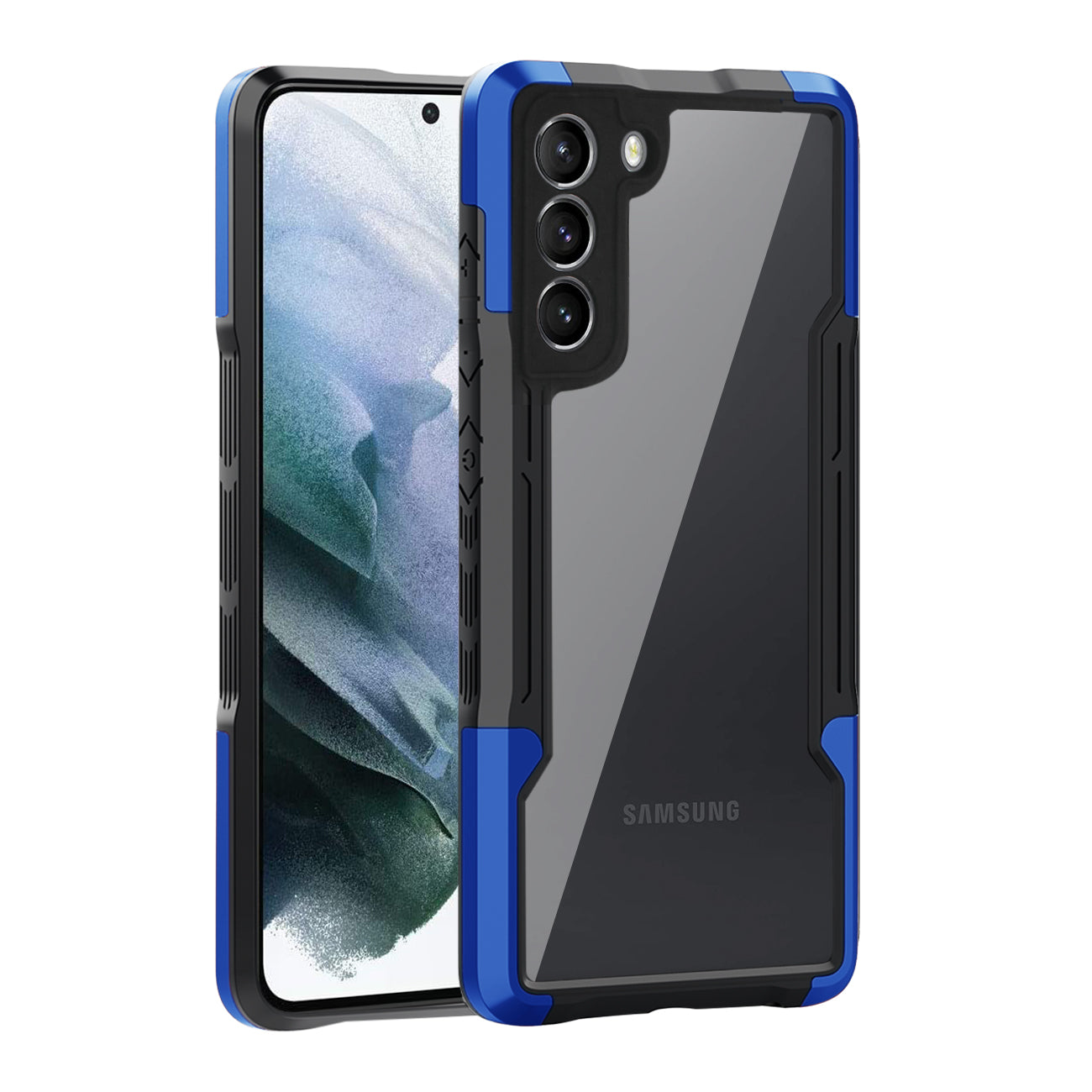 Shockproof Excellent Grip with Silky Feeling for Samsung Galaxy S21/S30 Plus in Blue – view 2
