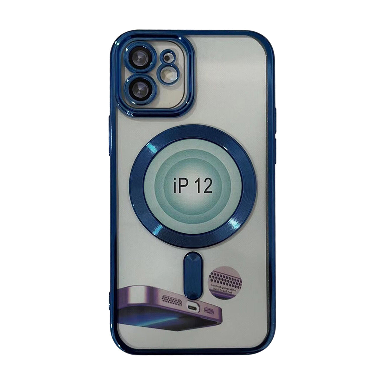 Magnetic Wireless Charging TPU Bumper Case For iPhone 14 Plus in Blue – view 2
