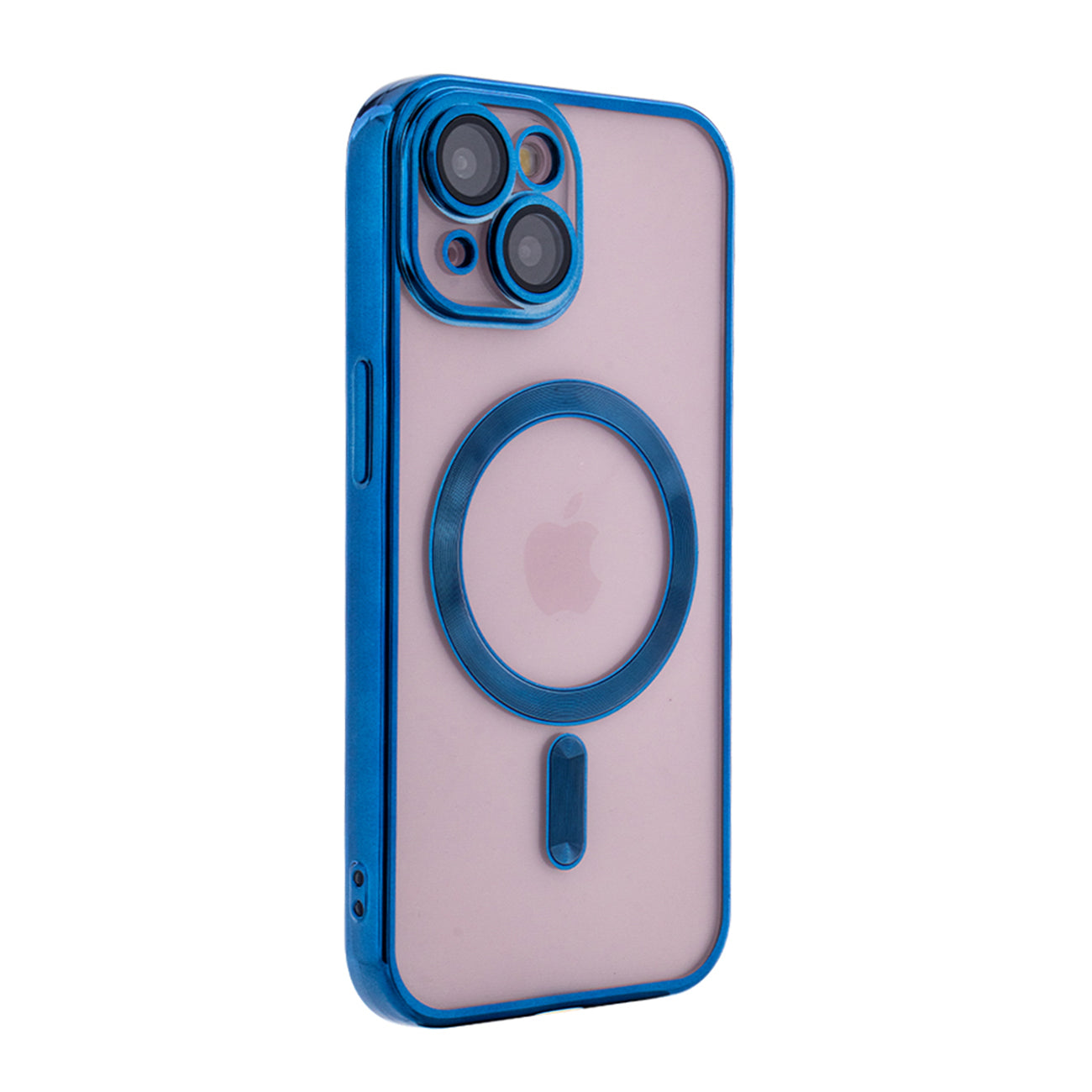 Magnetic Wireless Charging TPU Bumper Case For iPhone 15 in Blue – view 2