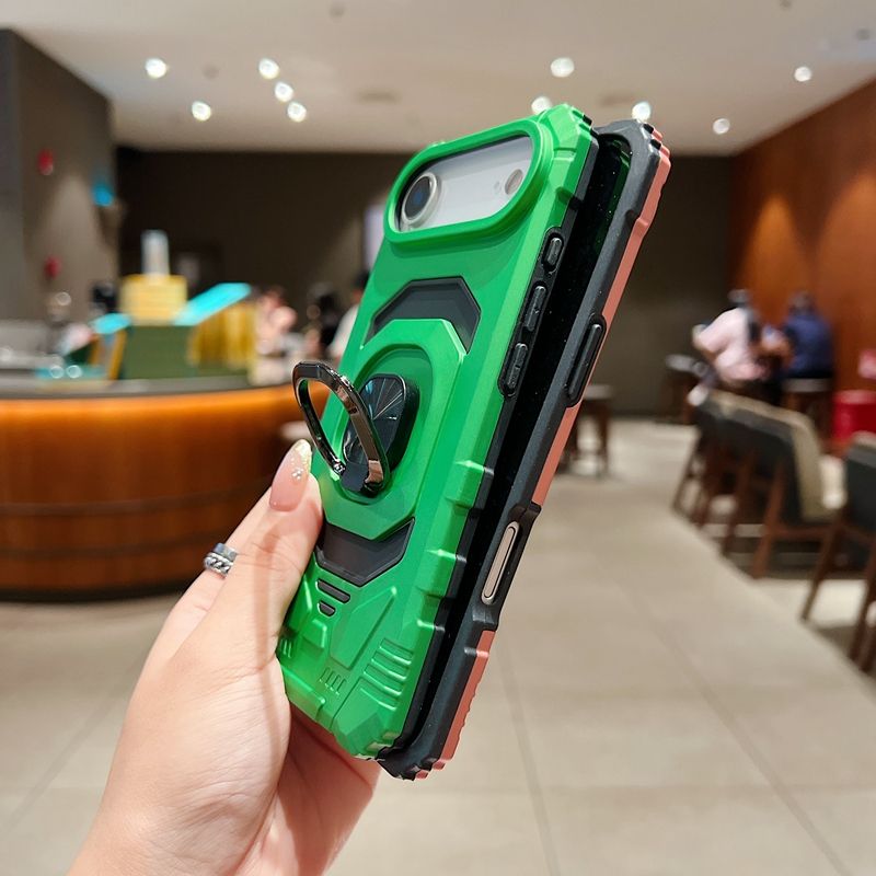 Kickstand Ring Holder TPU Shockproof Case for iPhone 17 Air in Blue – view 4
