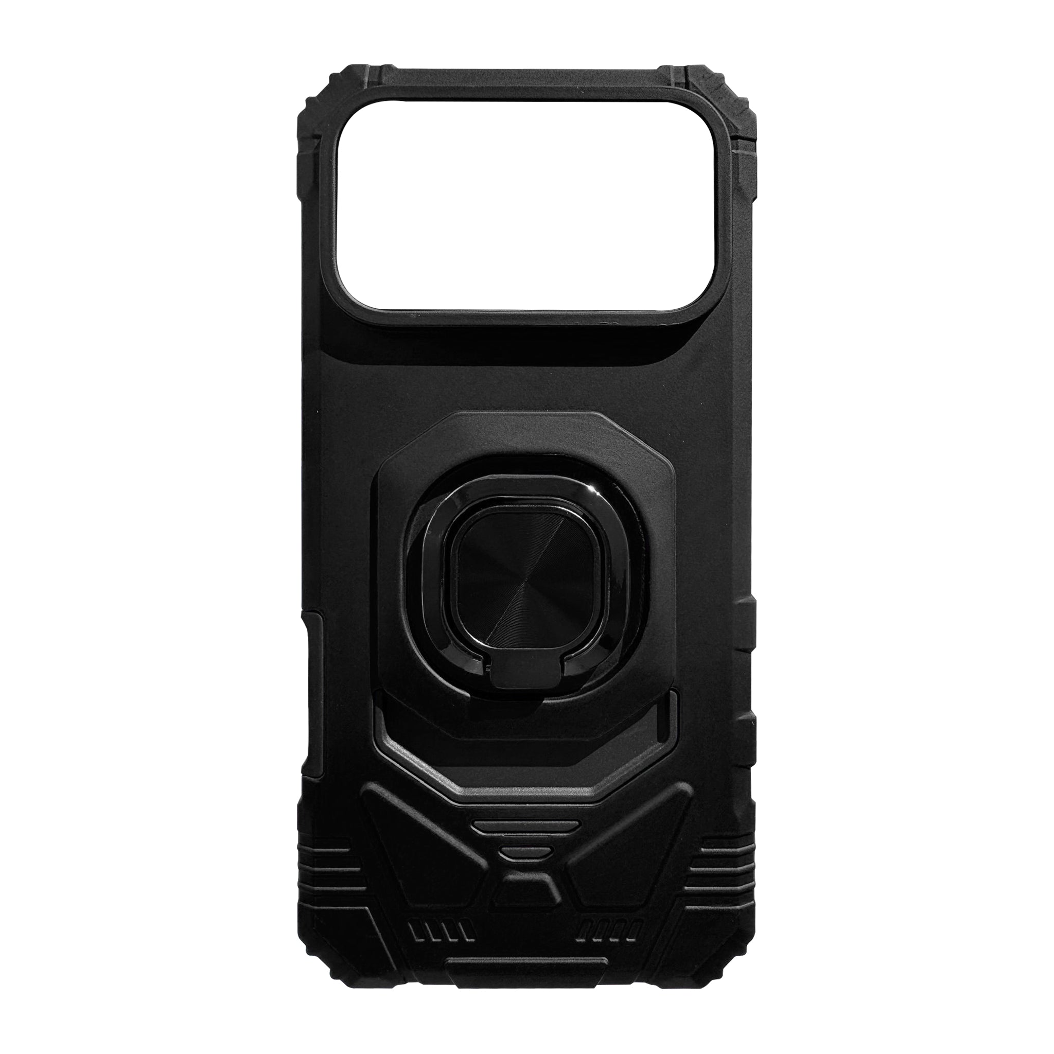 Kickstand Ring Holder TPU Shockproof Case for iPhone 17 Pro in Black