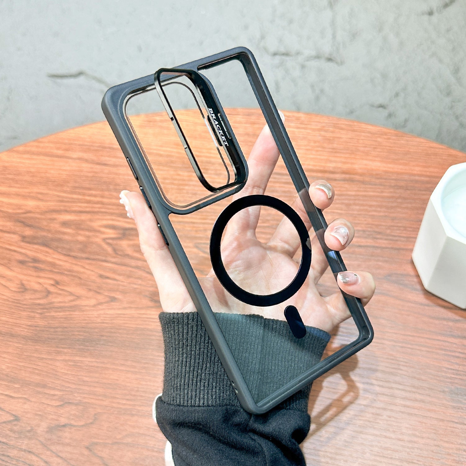 Magnetic Phone Case with Built-in Invisible Kickstand Compatible with Samsung Galaxy S25 Ultra – view 2