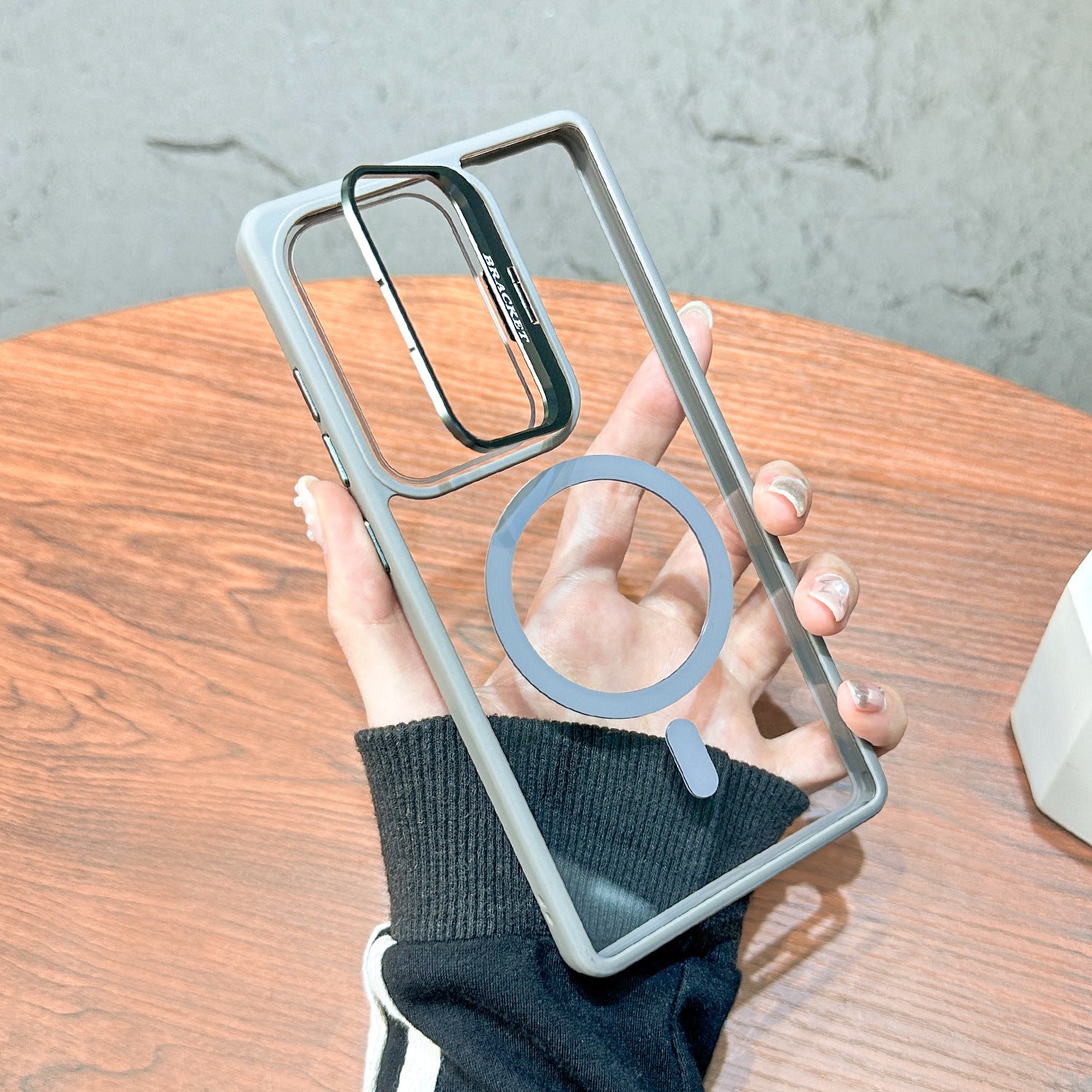 Magnetic Phone Case with Built-in Invisible Kickstand Compatible with Samsung Galaxy S25 Ultra – view 2