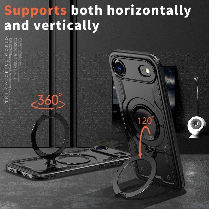 Reiko 360-degree Rotating Magnetic Versatile Stand Black Compatible with iPhone 17 Air – view 3