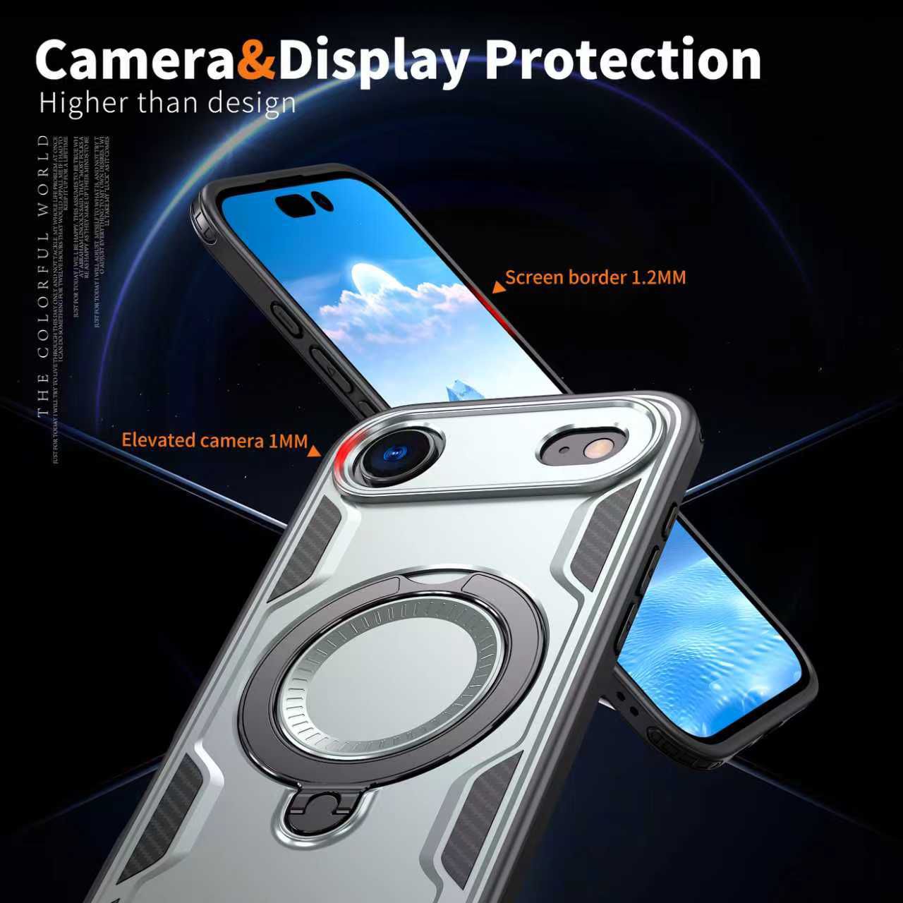 Reiko 360-degree Rotating Magnetic Versatile Stand Gray Compatible with iPhone 17 Air – view 3