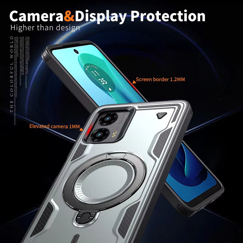 Reiko 360° Rotating Magnetic Versatile Stand Red Compatible with Samsung A07 – view 5
