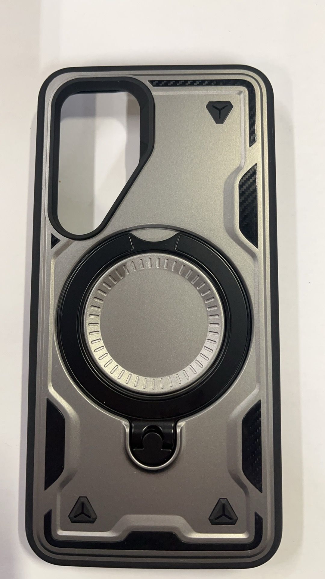 Reiko 360 Degree Rotating Magnetic Versatile Stand Gray Compatible with iPhone Samsung Galaxy S25 – view 2
