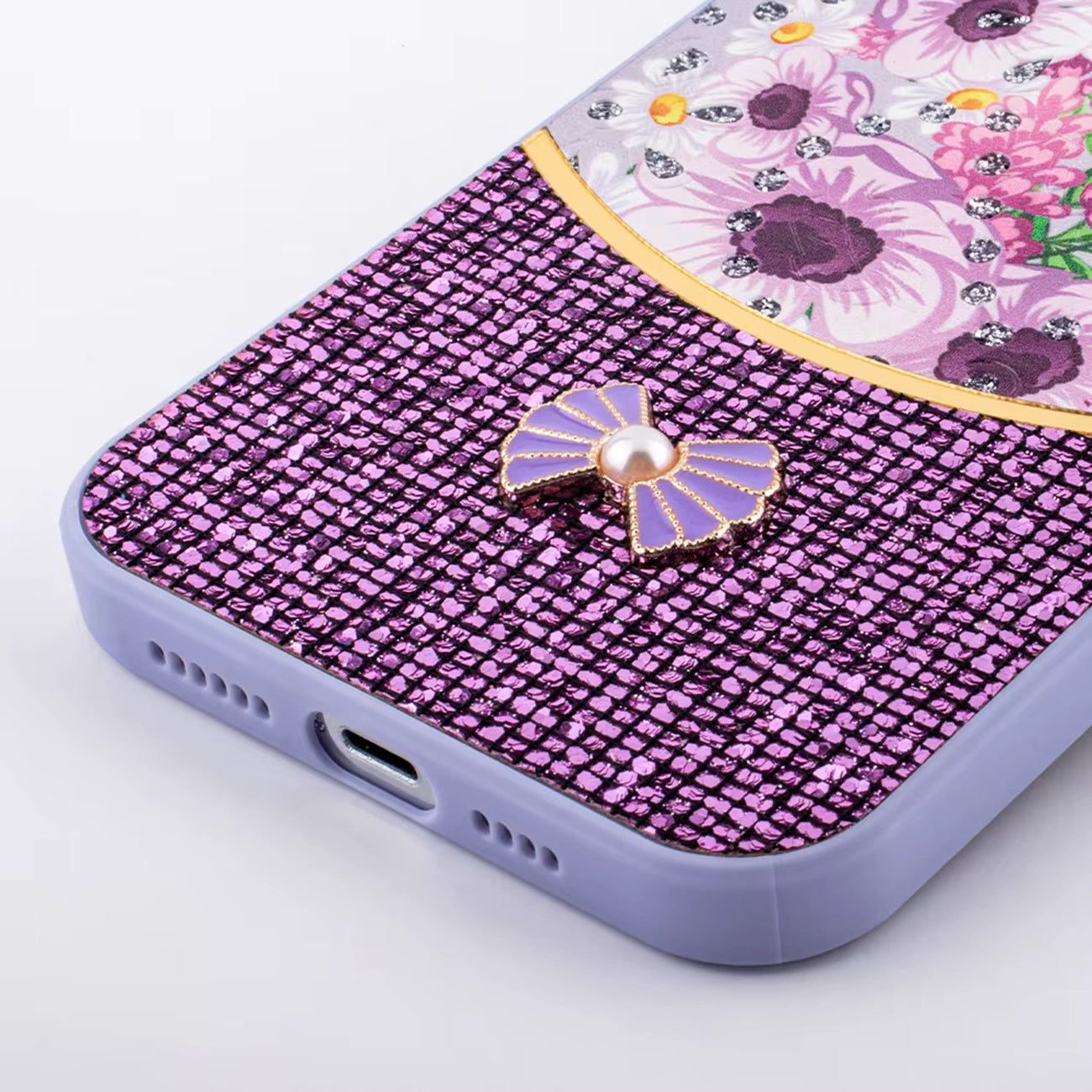 Sparkle Glitter Bling Phone Case in Pink With Colorful Cover for Galaxy S25 Ultra – view 3