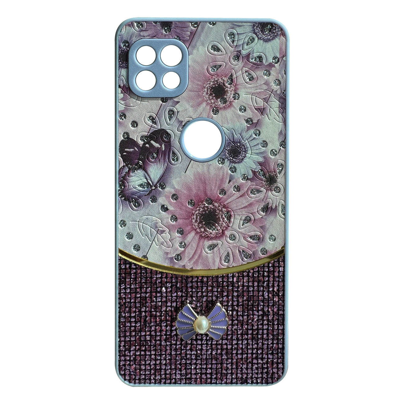 Sparkle Glitter Bling Phone Case in Purple With Colorful Cover for Galaxy S24FE