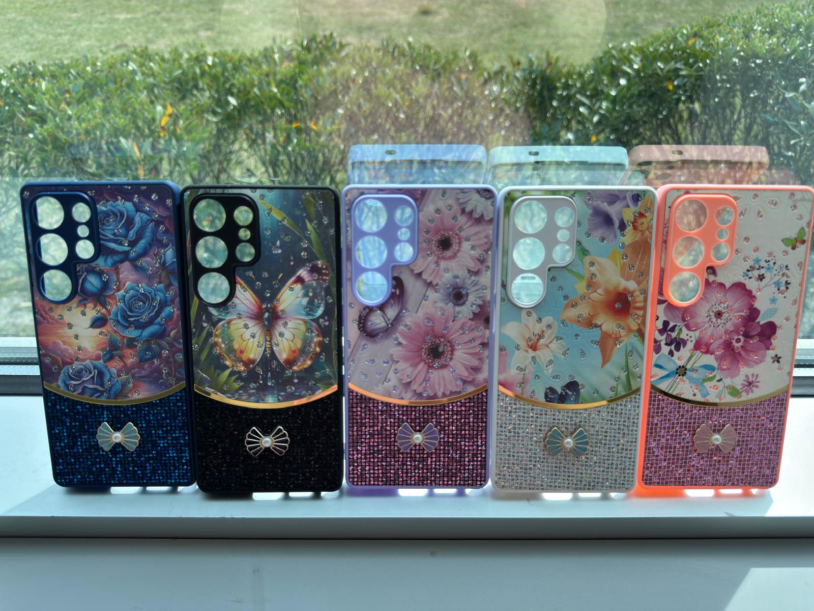 Sparkle Glitter Bling Phone Case in White With Colorful Cover for Galaxy S25 Ultra – view 5