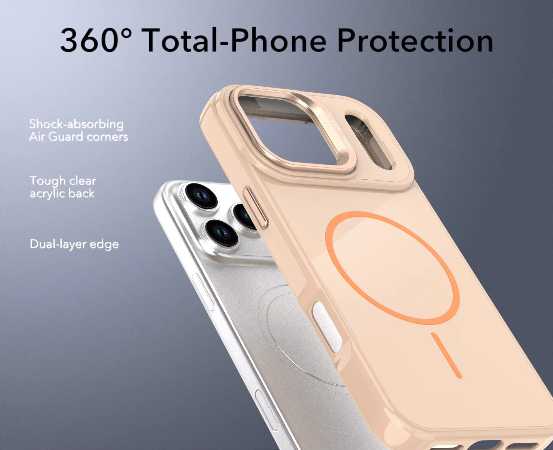 Reiko Built-in Stash Stand, Shockproof, Sturdy, Compatible with MagSafe Protection Stylish Cover, Compatible with iPhone 17 Pro Max / iPhone 18 Pro Max – view 2