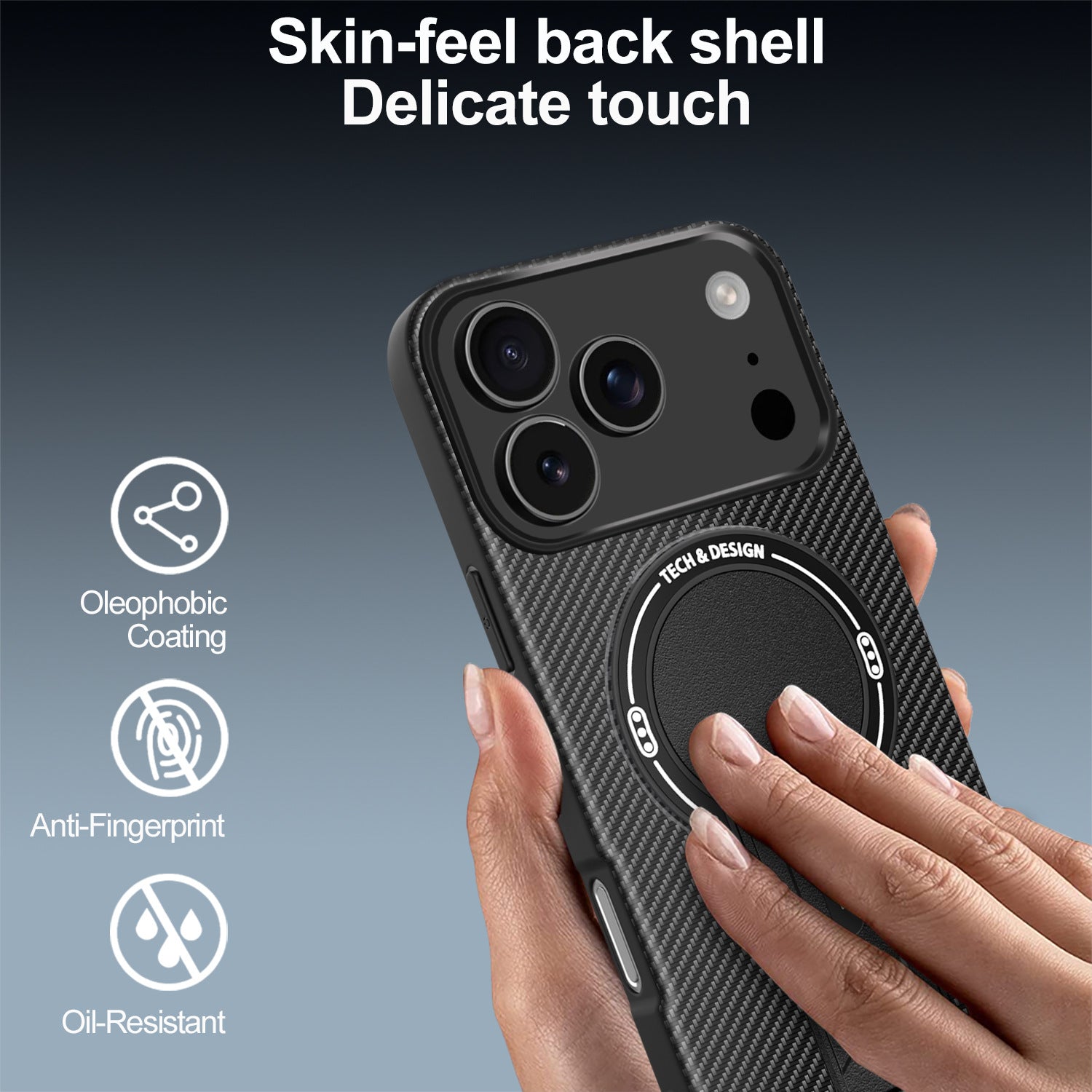 TPU PC kickstand Magnetic Phone Case for iPhone 17 Pro Max & iPhone 18 Pro Max – view 2