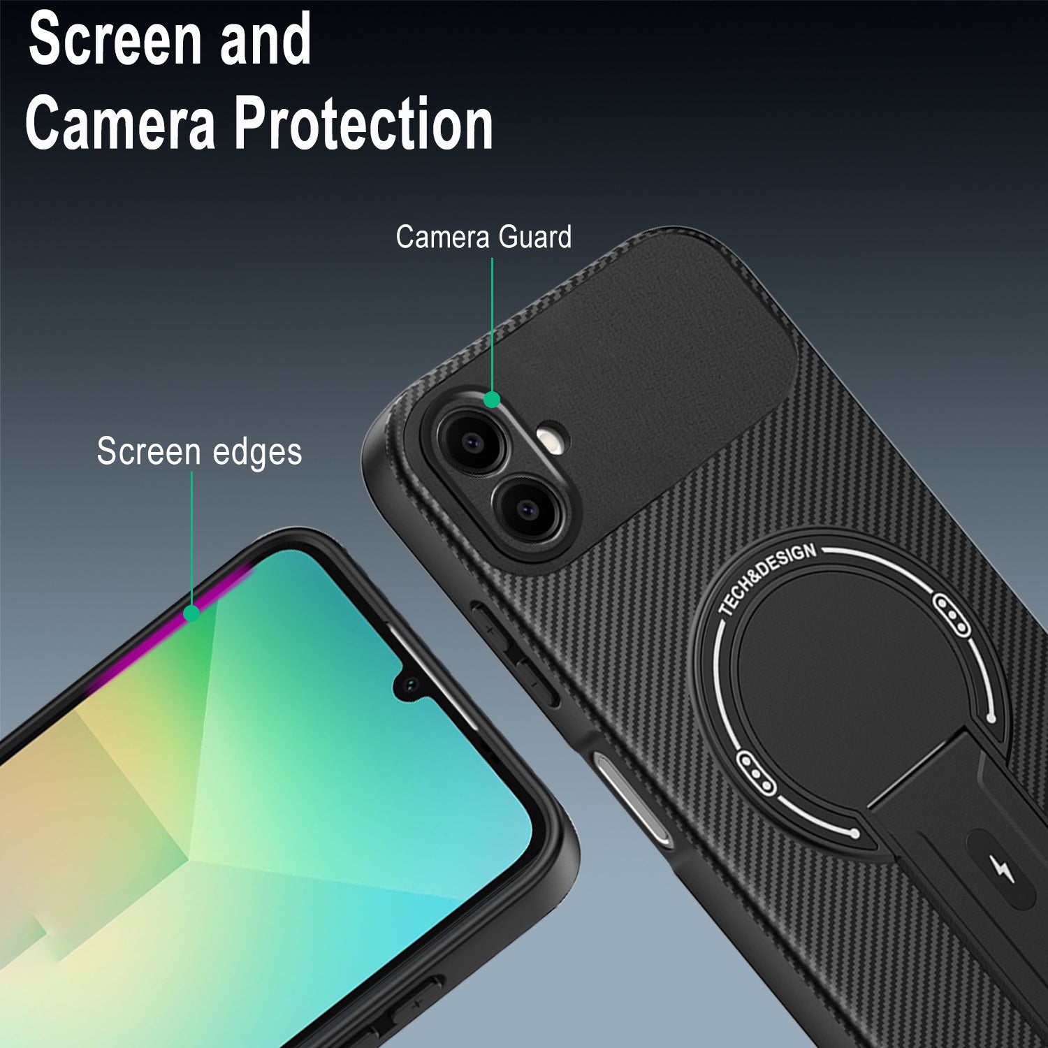 TPU PC kickstand Magnetic Phone Case – view 7