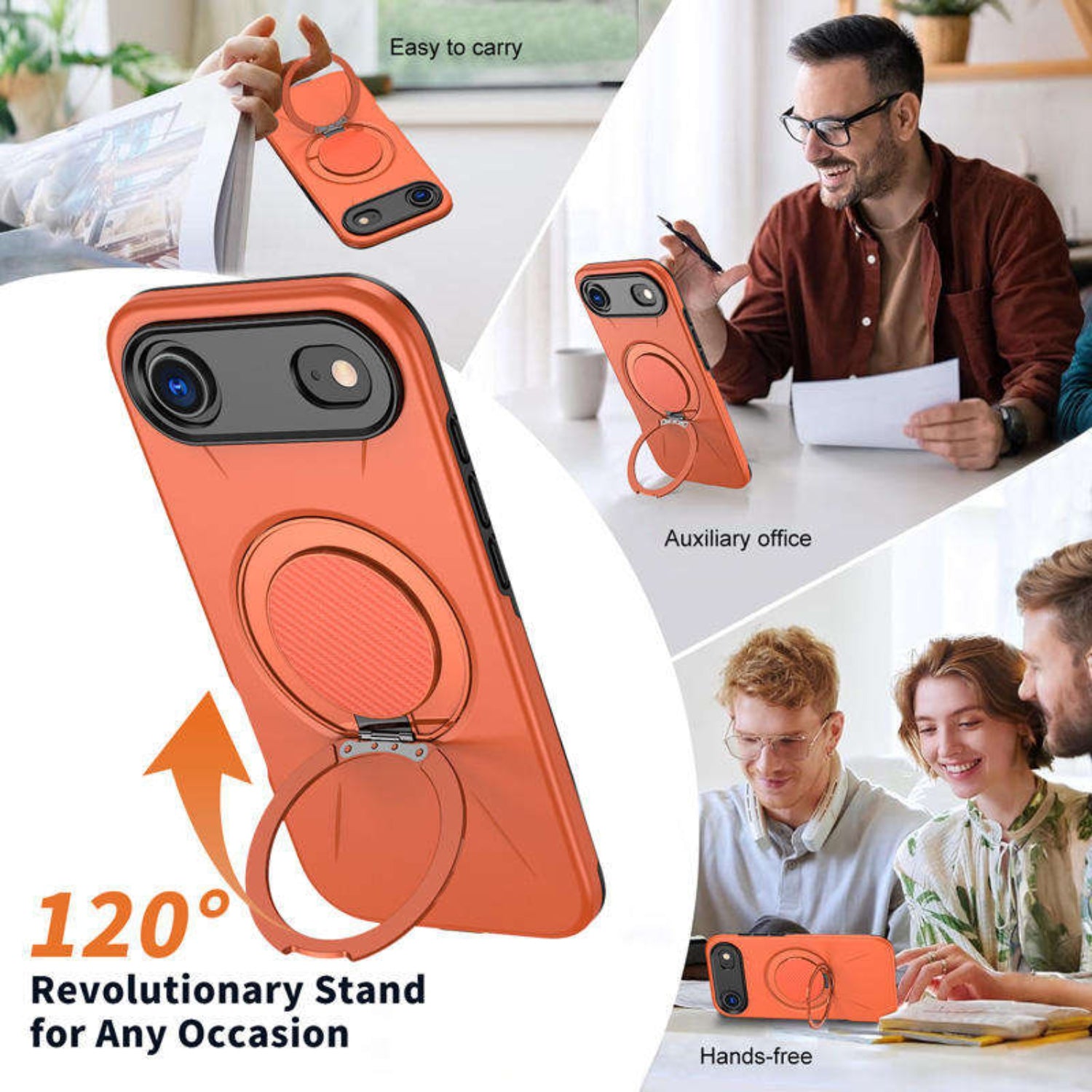 Reiko 360° Rotating Magnetic Versatile Stand Compatible with iPhone 17 Air – view 3