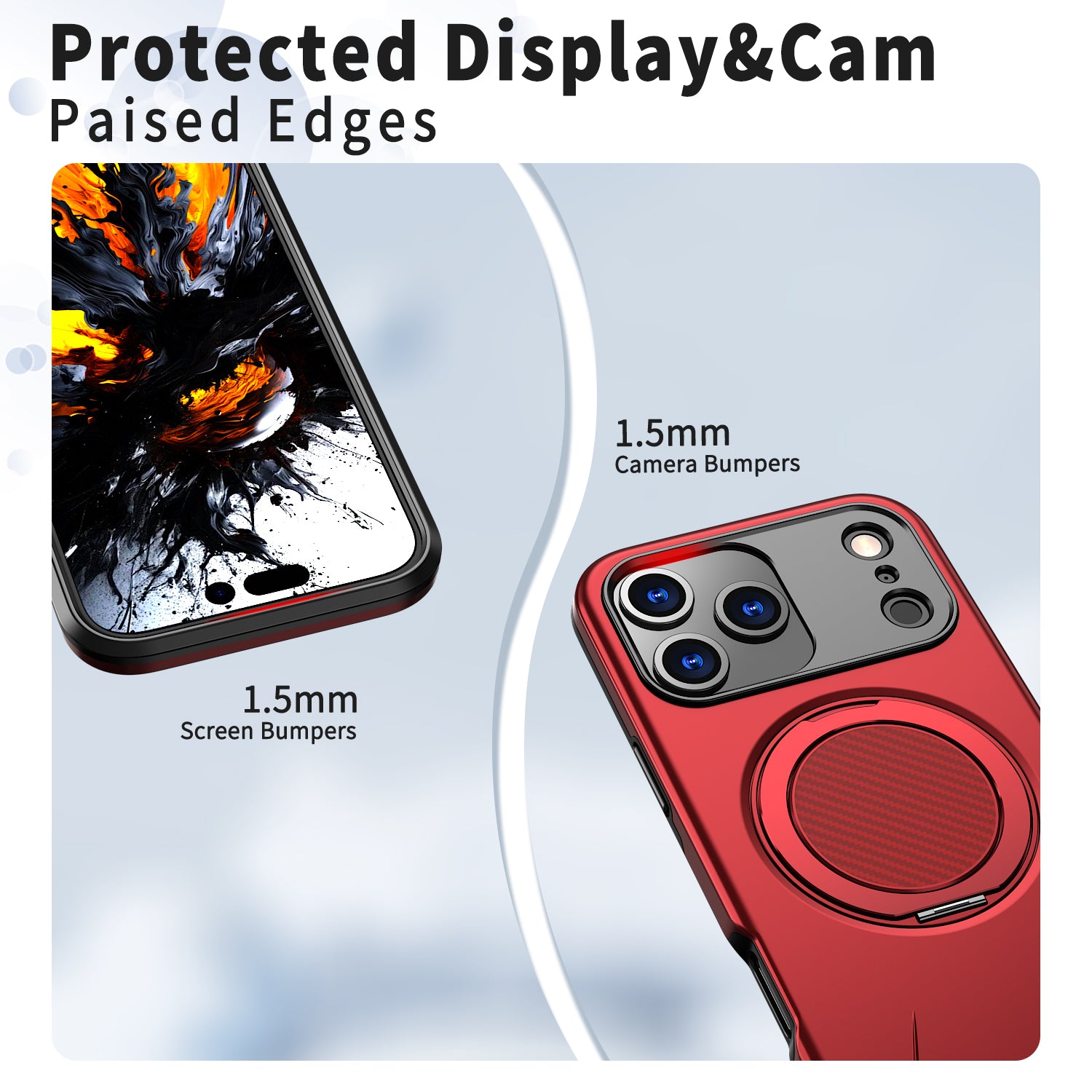 Reiko 360° Rotating Magnetic Versatile Stand Compatible with iPhone 17 Pro – view 4