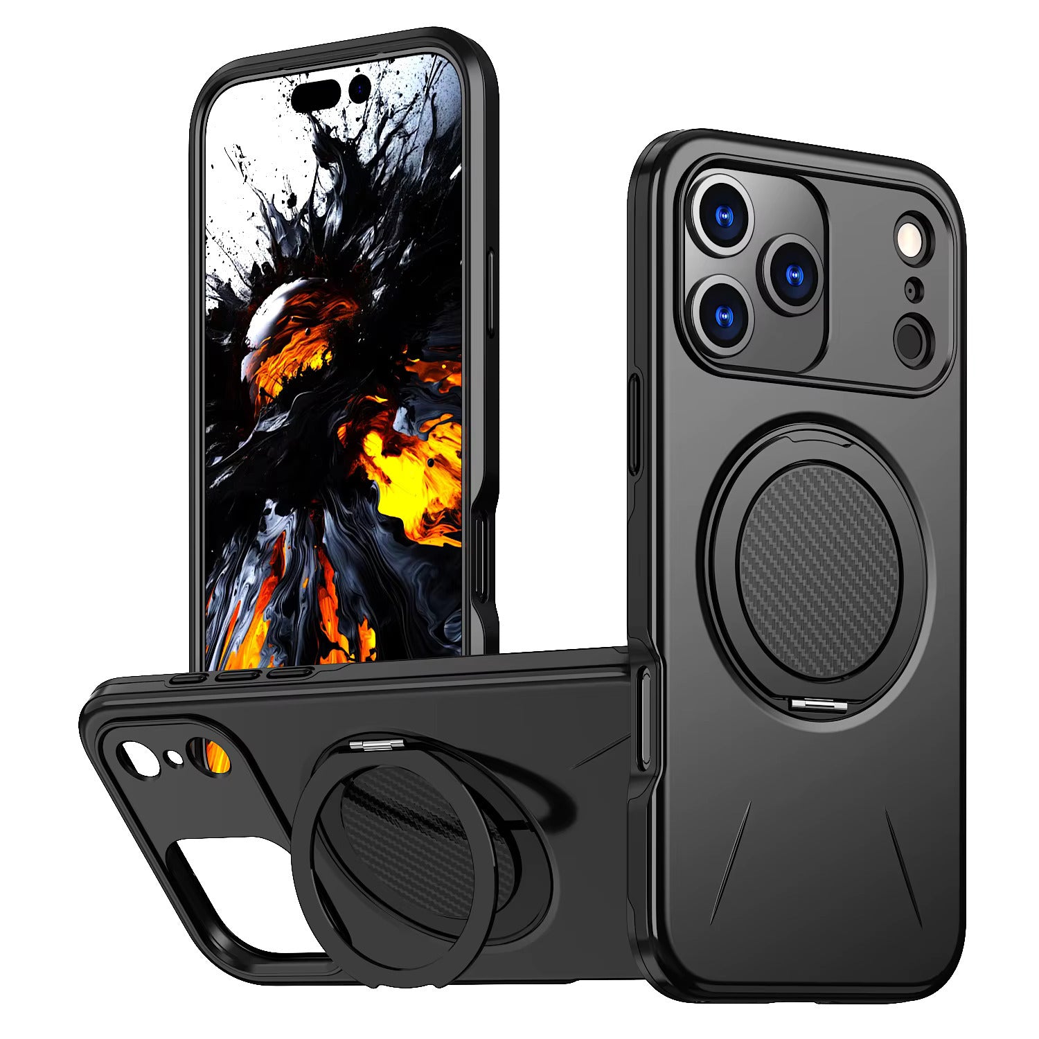 Reiko 360° Rotating Magnetic Versatile Stand Compatible with iPhone 17 Pro