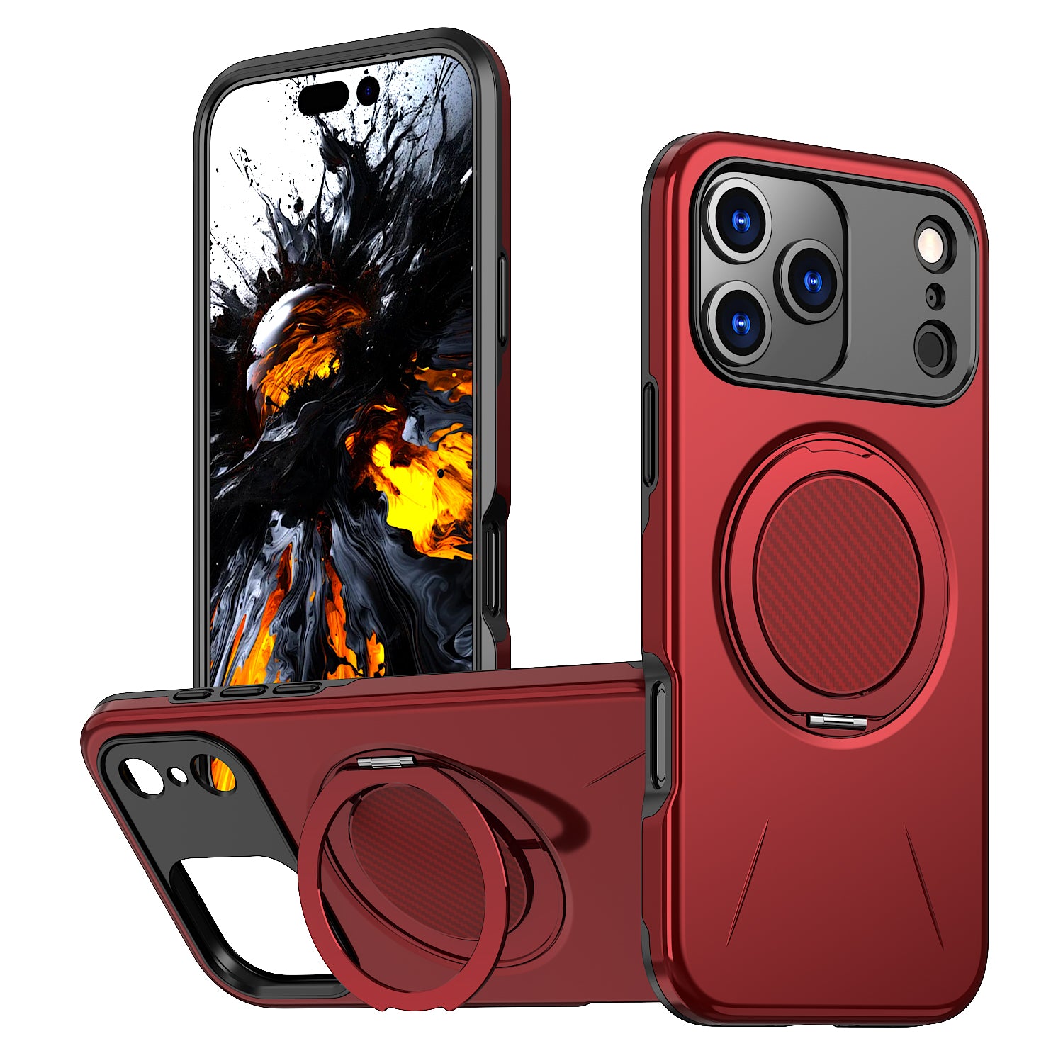 Reiko 360° Rotating Magnetic Versatile Stand Compatible with iPhone 17 Pro