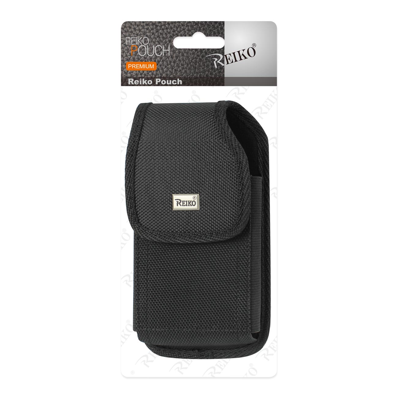 Reiko Vertical Rugged Pouch With Metal Belt Clip in Black (5.8X3.2X0.7 Inches)