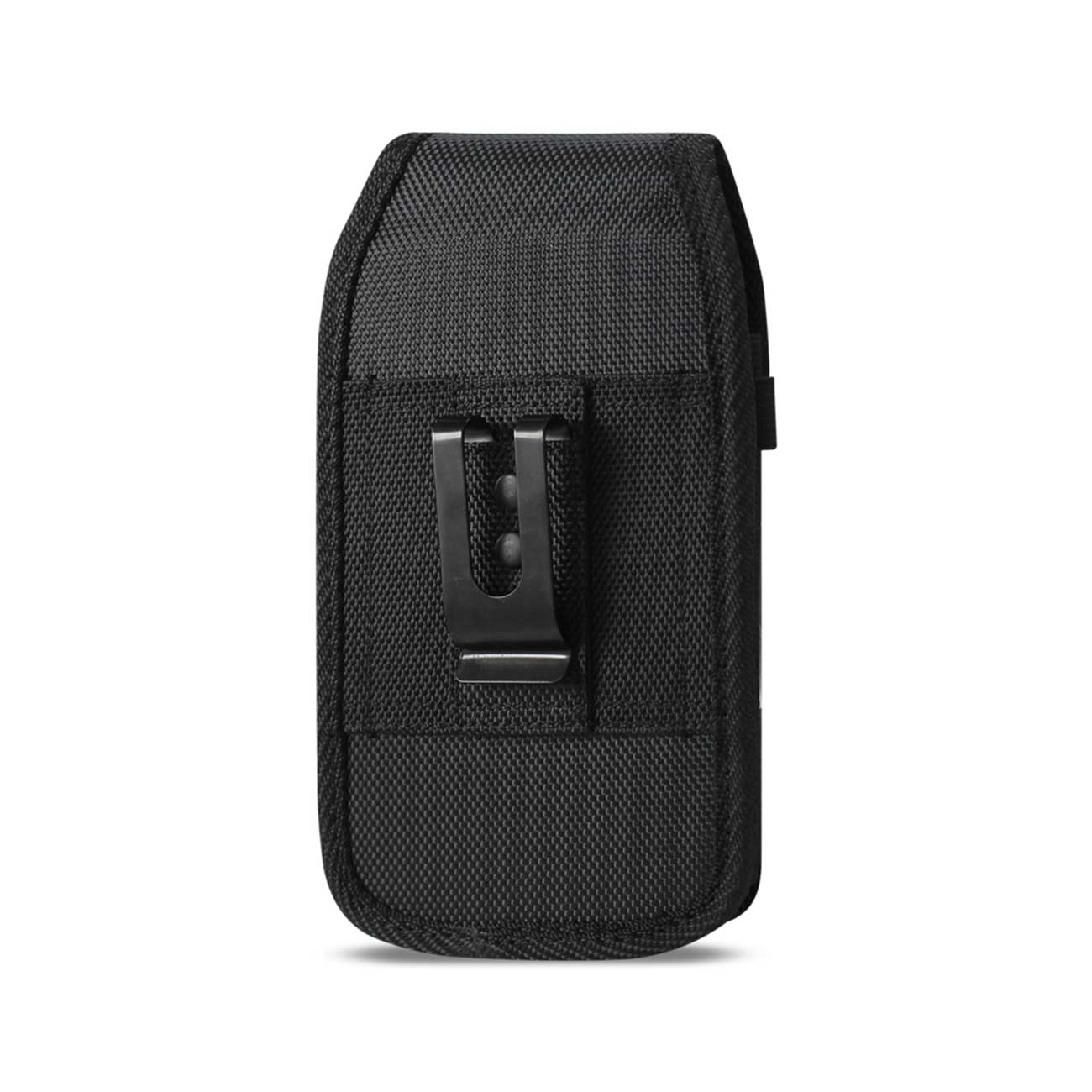 Reiko Vertical Rugged Pouch With Velcro And Belt Clip in Black (6.4X3.5X0.7 Inches) – view 2