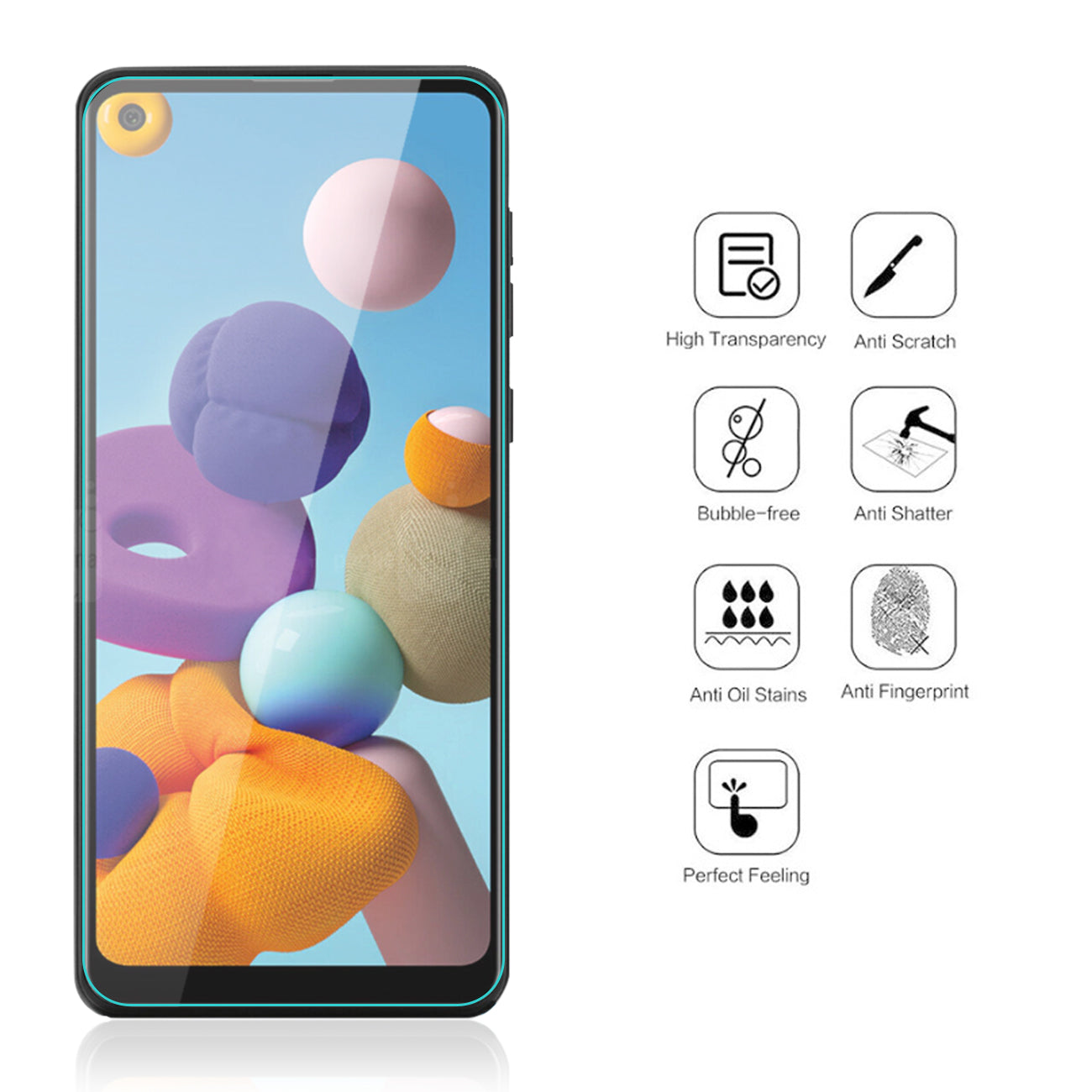 Reiko Samsung Galaxy A21s 2.5D Super Durable Glass
