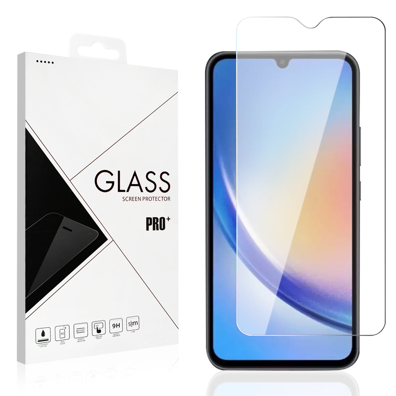 Reiko 2.5D Super Durable Glass compatible with Samsung Galaxy A34 &A 54 5G