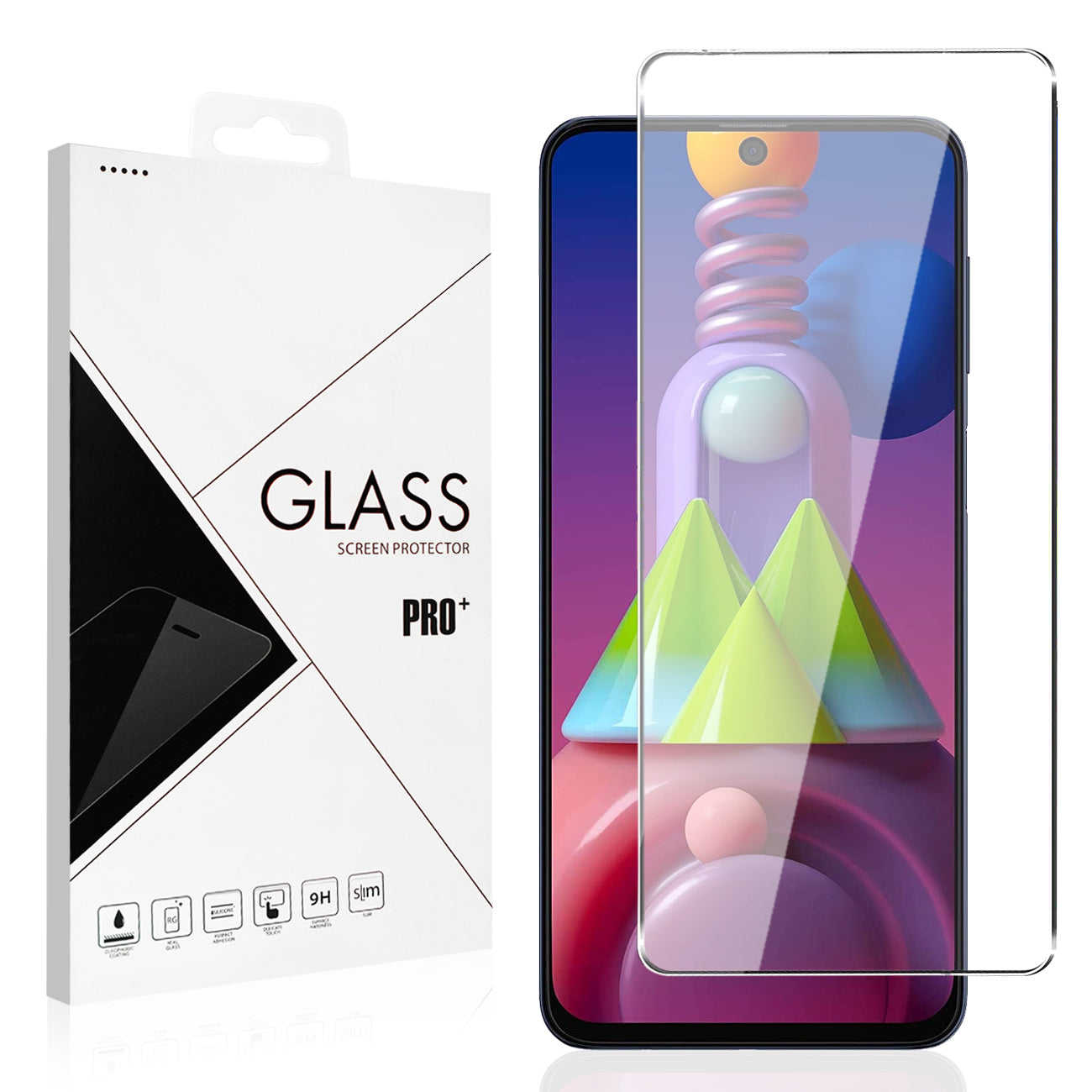 2.5D Super Durable Glass Samsung Galaxy M51 in Clear