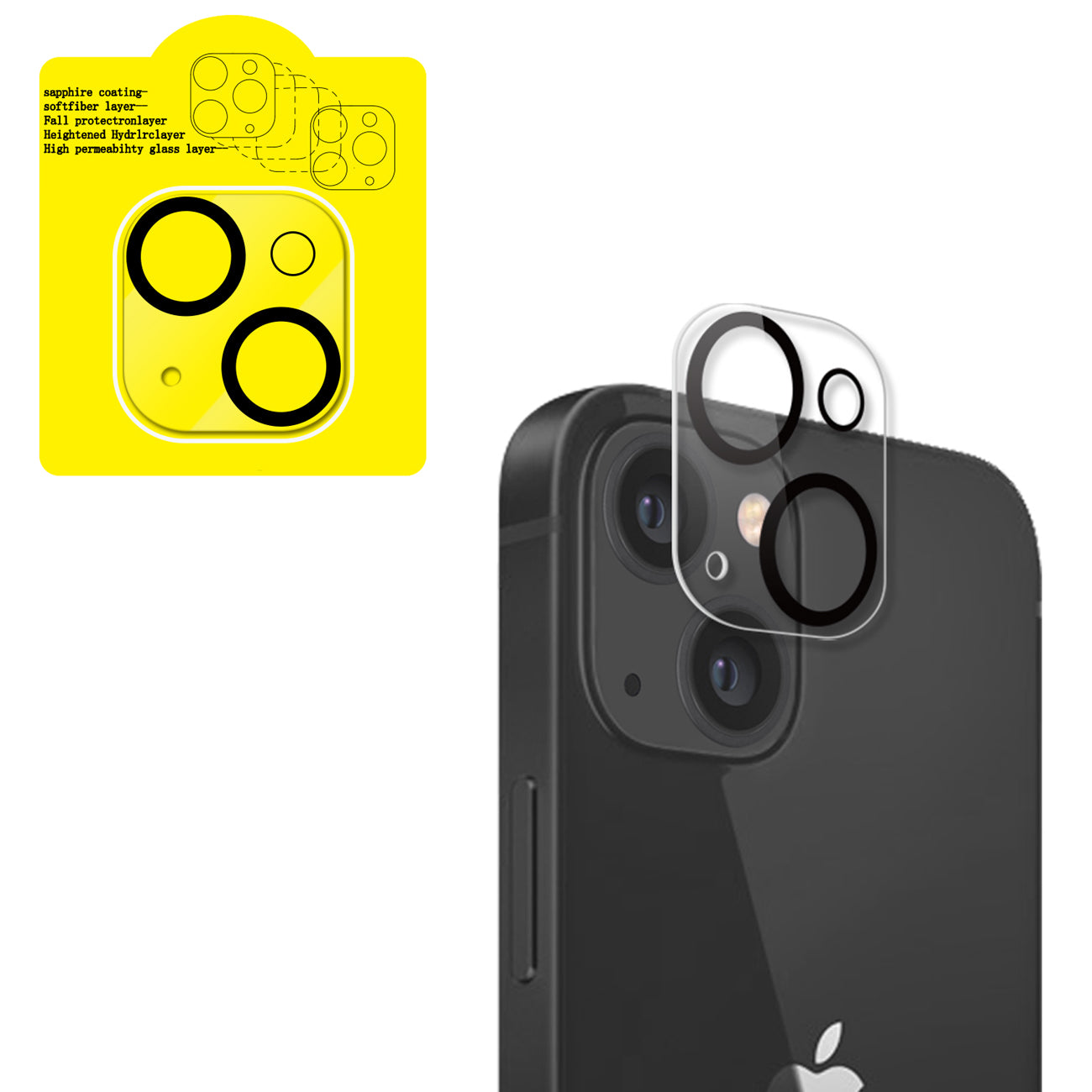 Reiko Clear Camera Protector for iPhone 17
