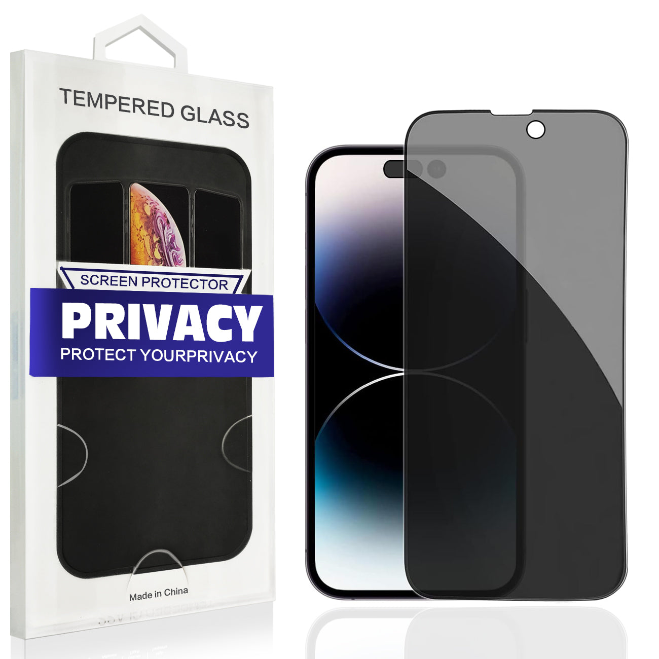 Reiko Apple iPhone 14 Pro Max Privacy Screen Protector in Black