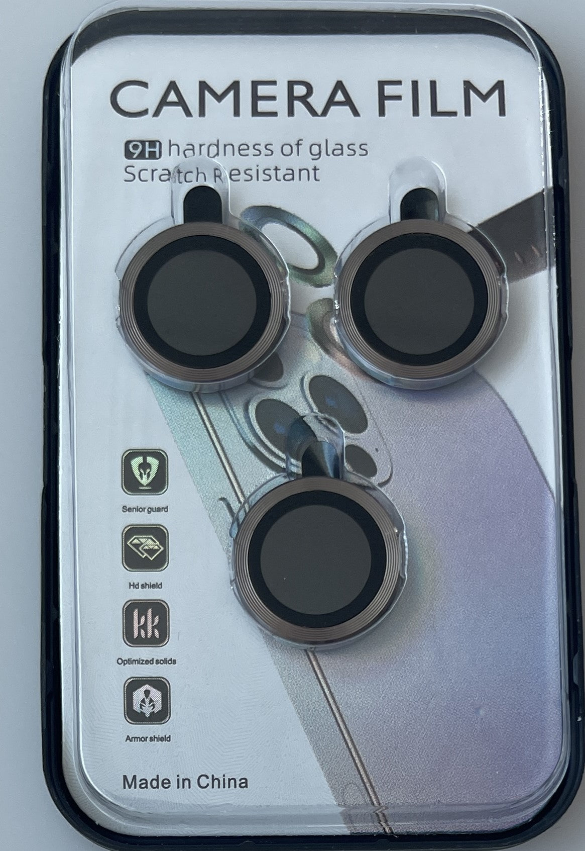 Camera Protector for iPhone 15 Pro/15 Pro Max in Gray