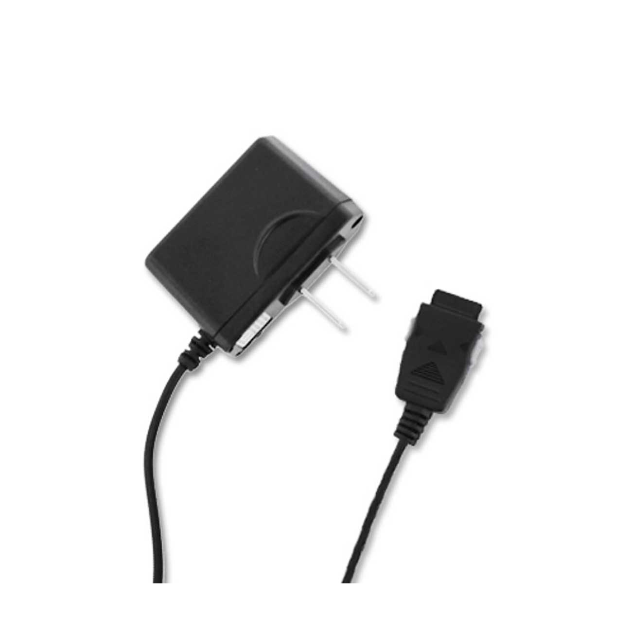 Reiko Portable Lg VX8300 USB Travel Adapter Charger with Built in Cable in Black