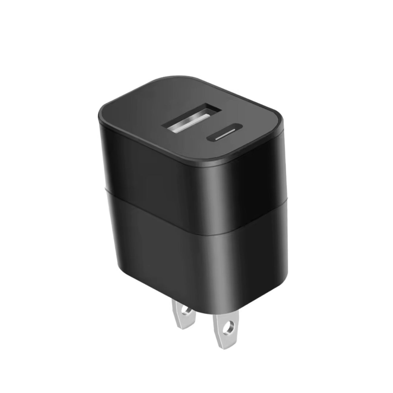 Power Delivery Dual Ports of USB and Type-C Wall Charger/ Power Adapter/ Charging Block in Black (12pcs) – view 2