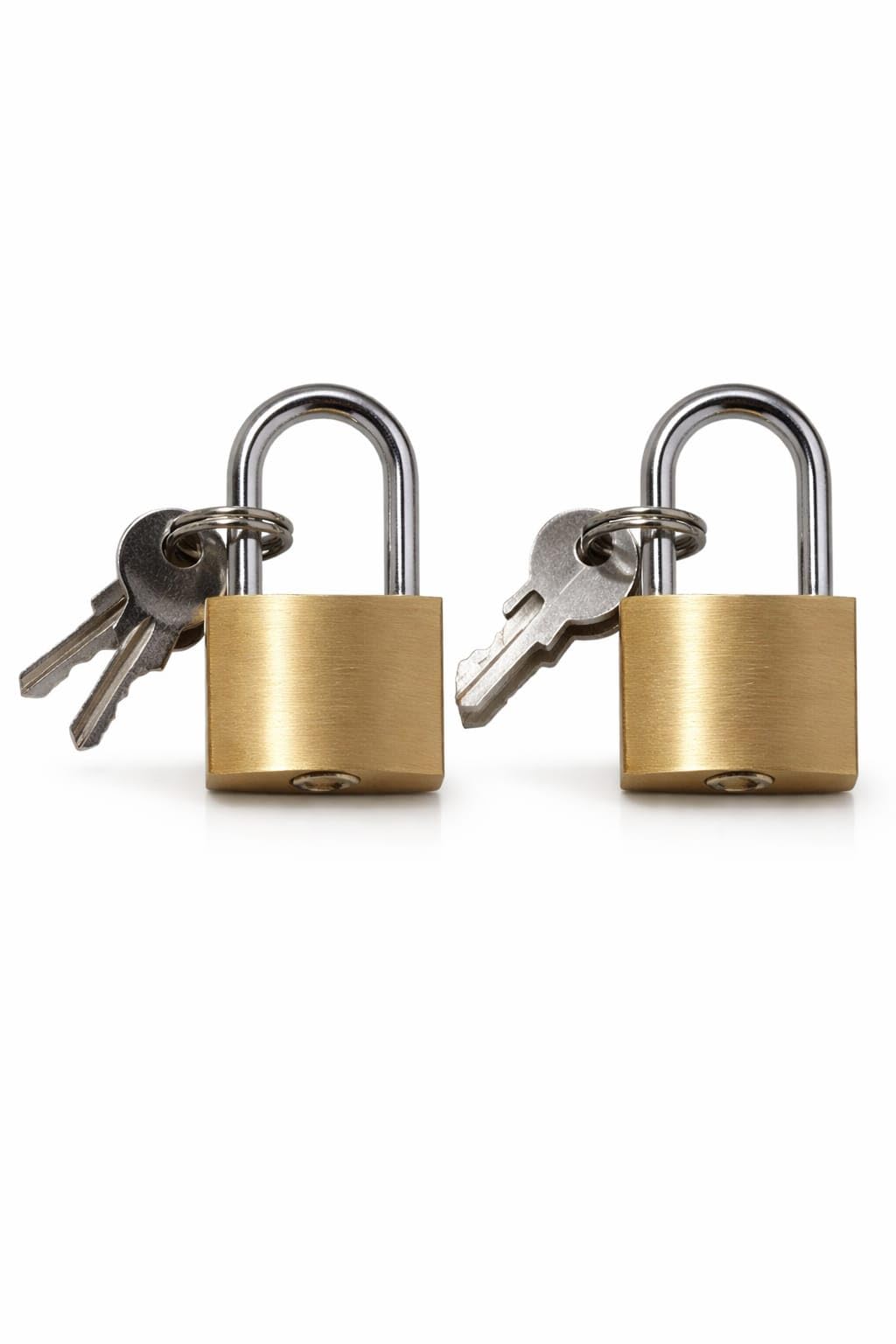 25mm Brass Padlock 2 Pack Small Locks with Keys Locker Toolbox Luggage Storage Security